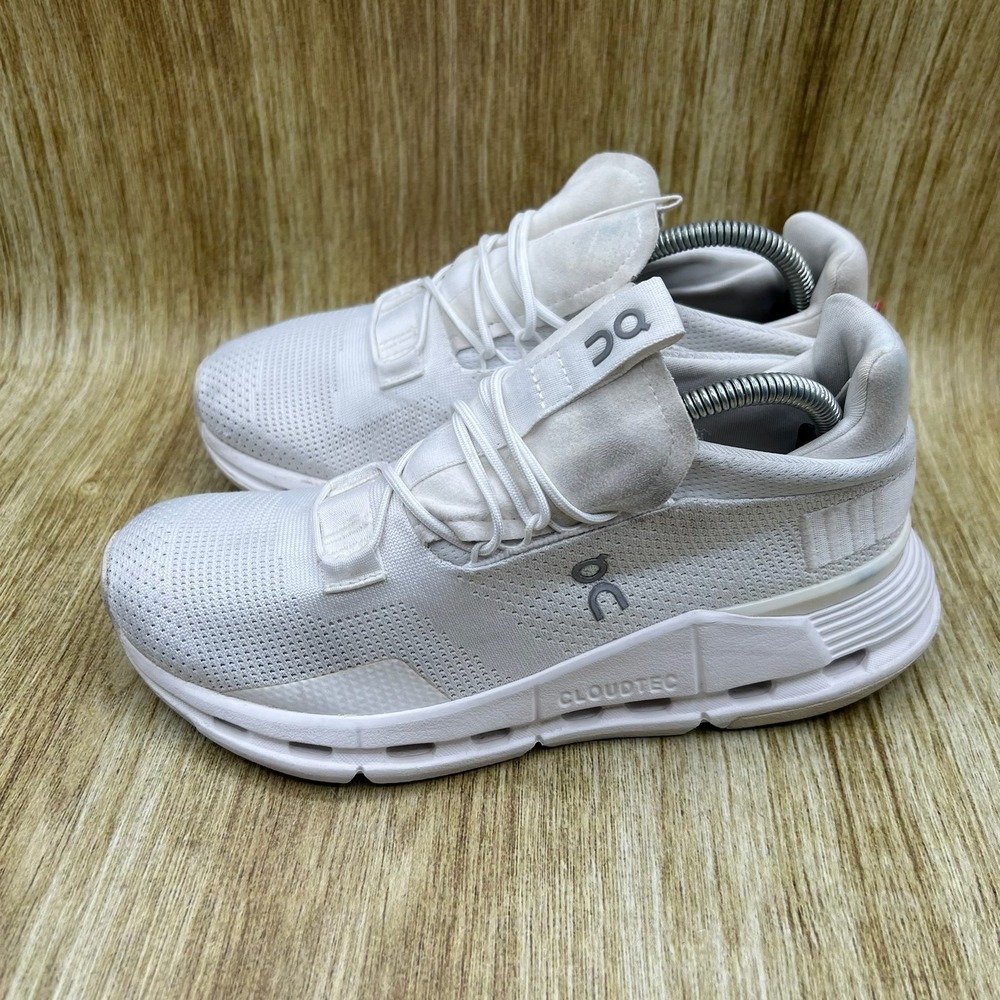 On Cloud Cloudnova Women's Size 6.5 White Mesh Sneakers Shoes Athletic - Picture 3 of 10